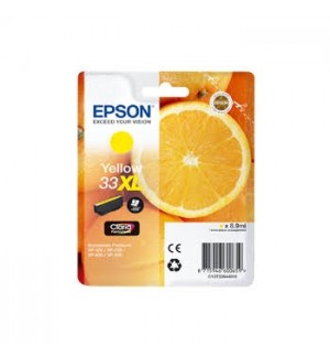 Tinteiro Epson 33XL Amarelo C13T33644010 8,9ml 650 Pág.