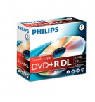 DVD+R 8.5GB 8x Dual Layer Philips Jewell Case 5un
