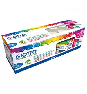 Guache Líquido 25mlx12 Giotto Escolar 12 Cores + Pincel