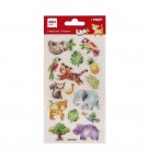 Autocolante Animais da Selva Holográficos 1 Folha